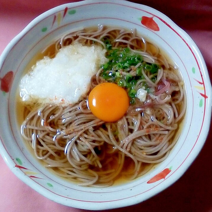 月見とろろ蕎麦